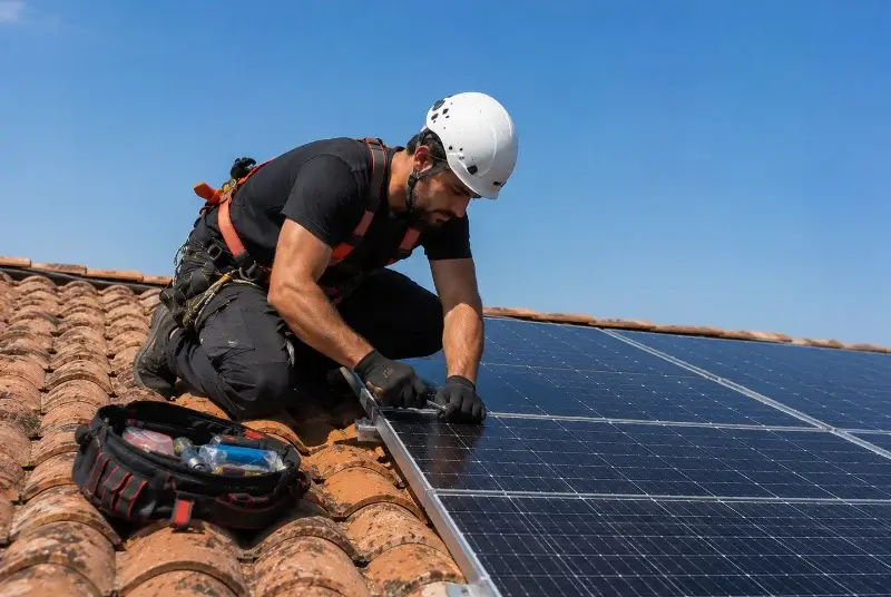 Maintenance et monitoring de panneaux solaires à Bauduen