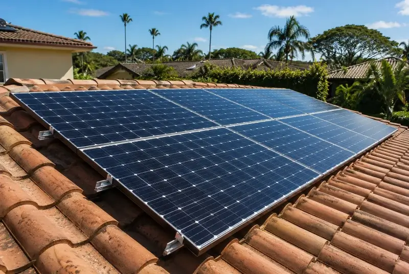 Installation de panneaux solaires à Bauduen